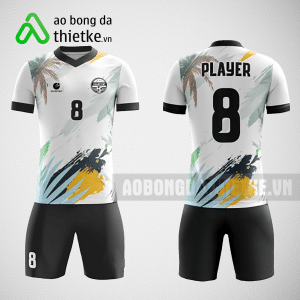 Mẫu áo bóng đá thiết kế màu đen trắng ABDTK226