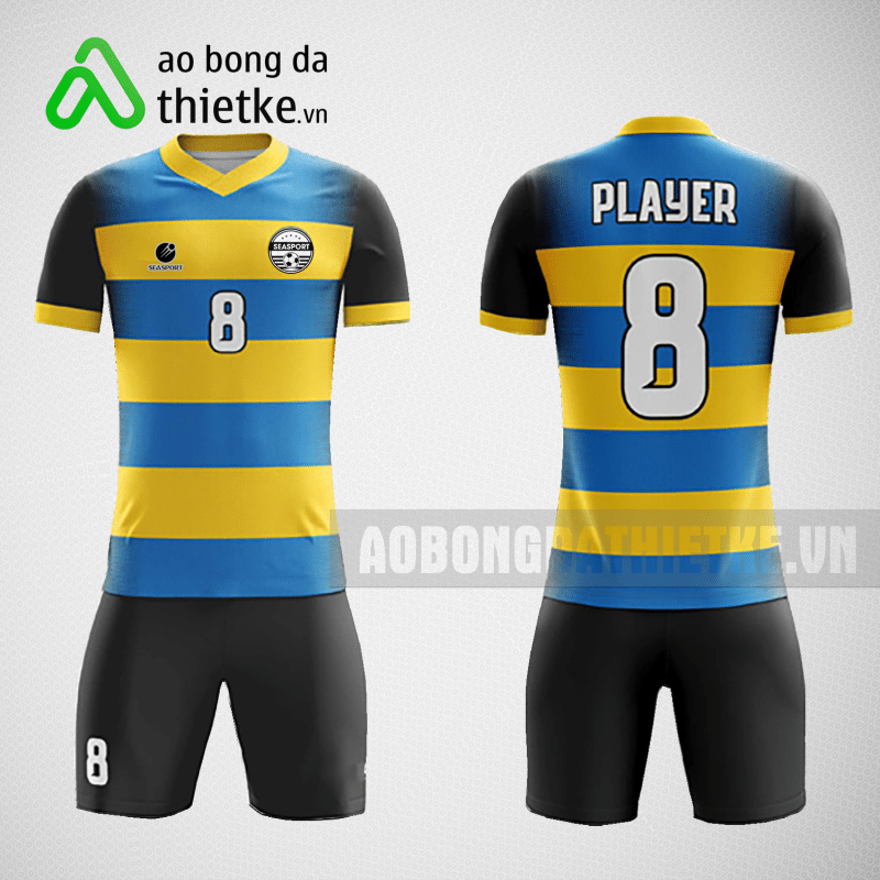 Mẫu áo bóng đá thiết kế màu xanh vàng đen ABDTK220