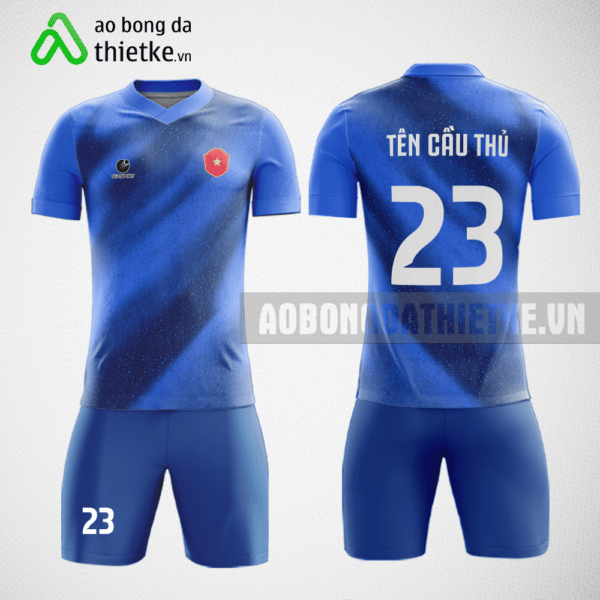Mẫu in áo bóng đá Đại học Quốc gia Hà Nội màu xanh dương thiết kế đẹp ABDTK622