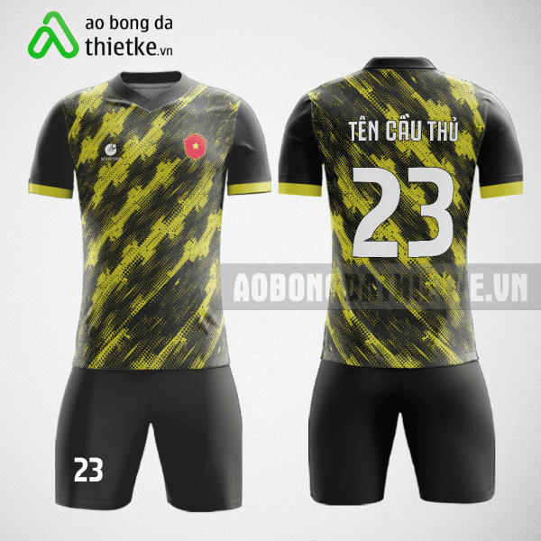 Mẫu may áo bóng đá Trường Đại học Y Dược màu vàng thiết kế nữ ABDTK632