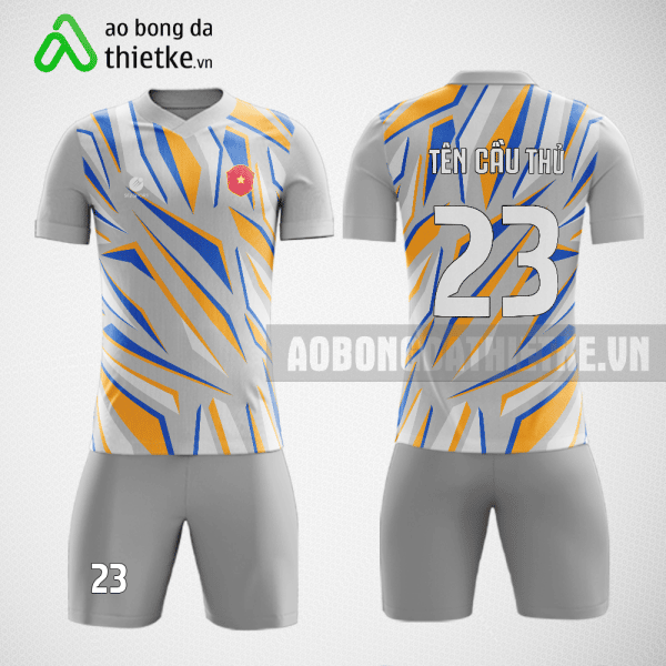 Mẫu may áo đá bóng Trường Đại học Y Hà Nội màu xám thiết kế chính hãng ABDTK633