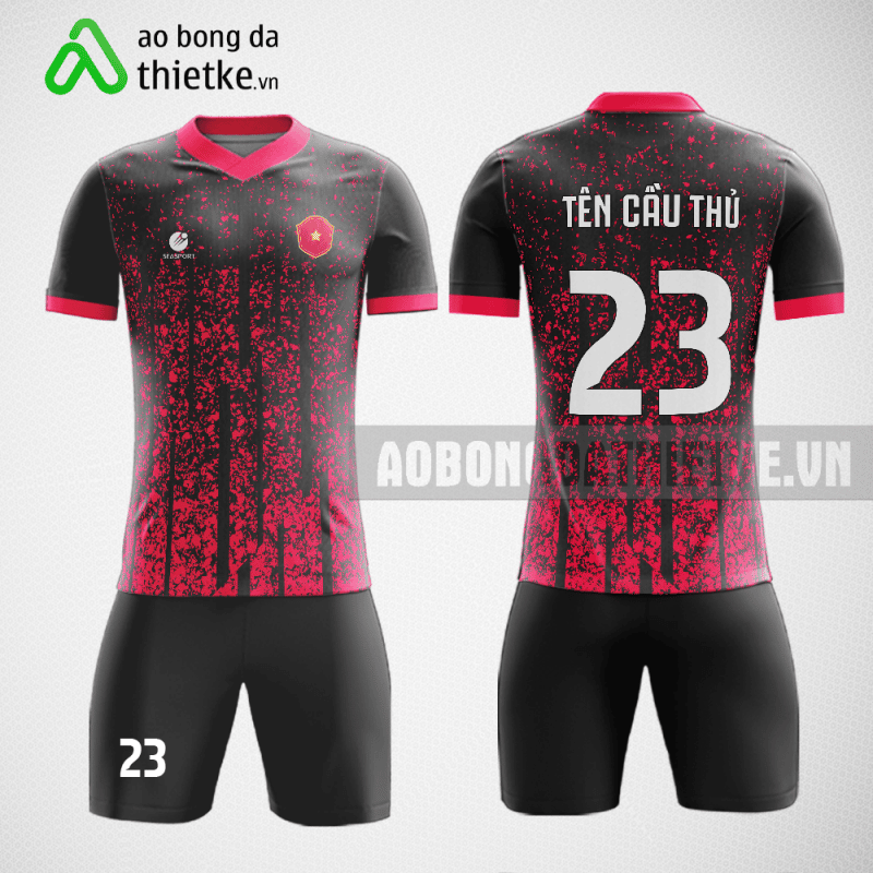 Mẫu làm thể thao bóng đá Học viện Tài chính màu hồng thiết kế đẹp ABDTK646