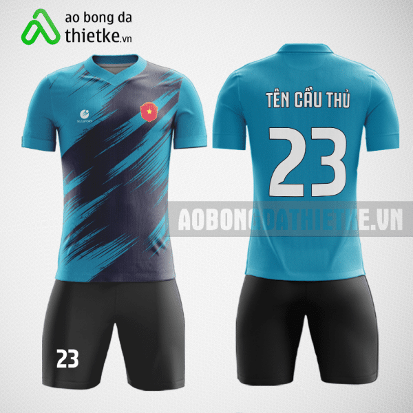 Mẫu in áo bóng đá Trường Đại học Kiến trúc Hà Nội màu xanh da trời thiết kế lạ ABDTK672