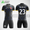 Mẫu làm áo đá bóng Trường Đại học Thành Đô màu đen thiết kế chính hãng ABDTK693